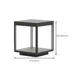 Simple Cube Aluminum Frame Decor Outdoor Table Lamp #size