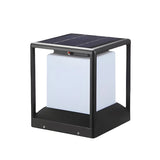 Simple Cube Metal Outdoor Waterproof Garden Post Light Image - 5