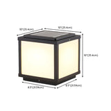 Simple Cube Metal Outdoor Waterproof Patio Post Light Image - 11