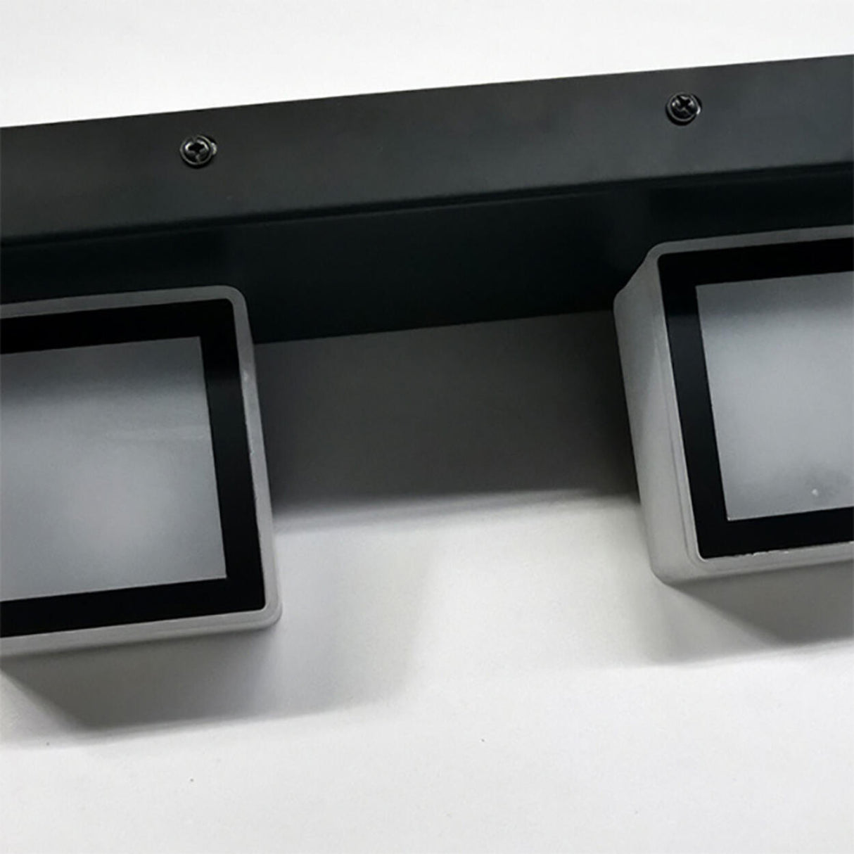 Simple Cubic Design Black Square LED Vanity Light Image - 11