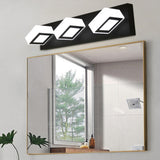 Simple Cubic Design Black Square LED Vanity Light Image - 17