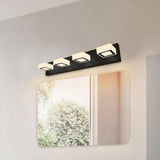 Simple Cubic Design Black Square LED Vanity Light Image - 4