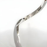 Simple Curved LED Metal Silver Adjustable Table Lamp Image - 9