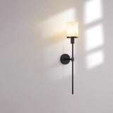 Simple Cylinder and Linear Metal LED Wall Sconce Image - 4