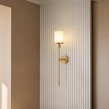 Simple Cylinder and Linear Metal LED Wall Sconce Image - 5