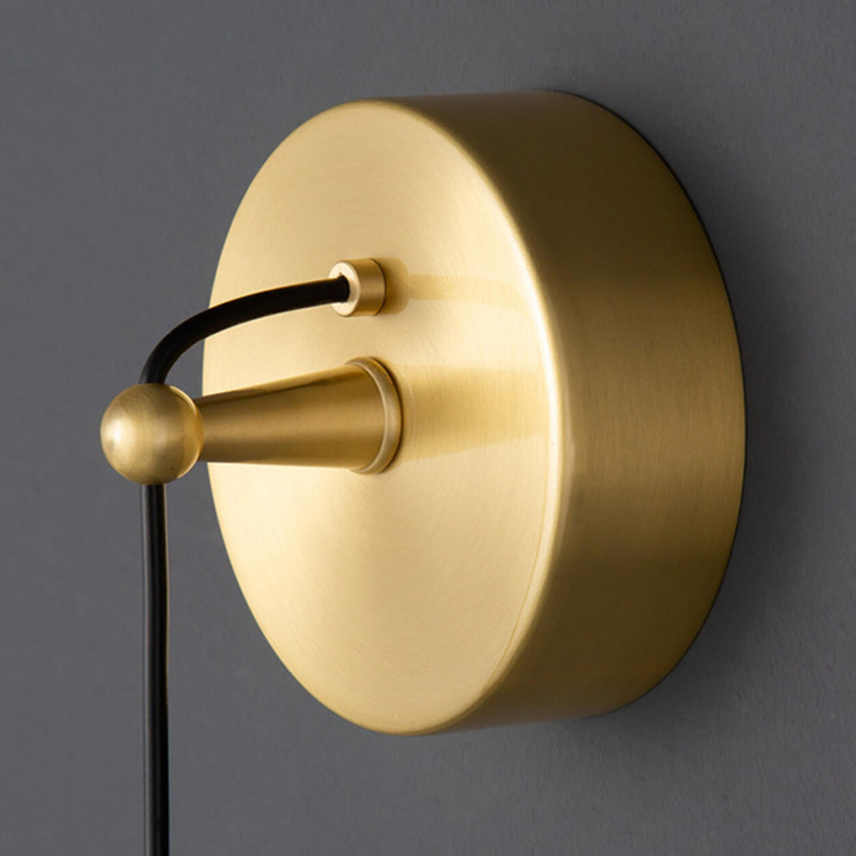 Simple Cylinder Gold Metal Hanging Wall Sconce Light Image - 17