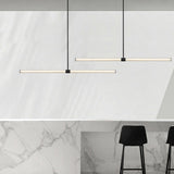 Simple Cylinder LED Adjustable Island Pendant Light Image - 13