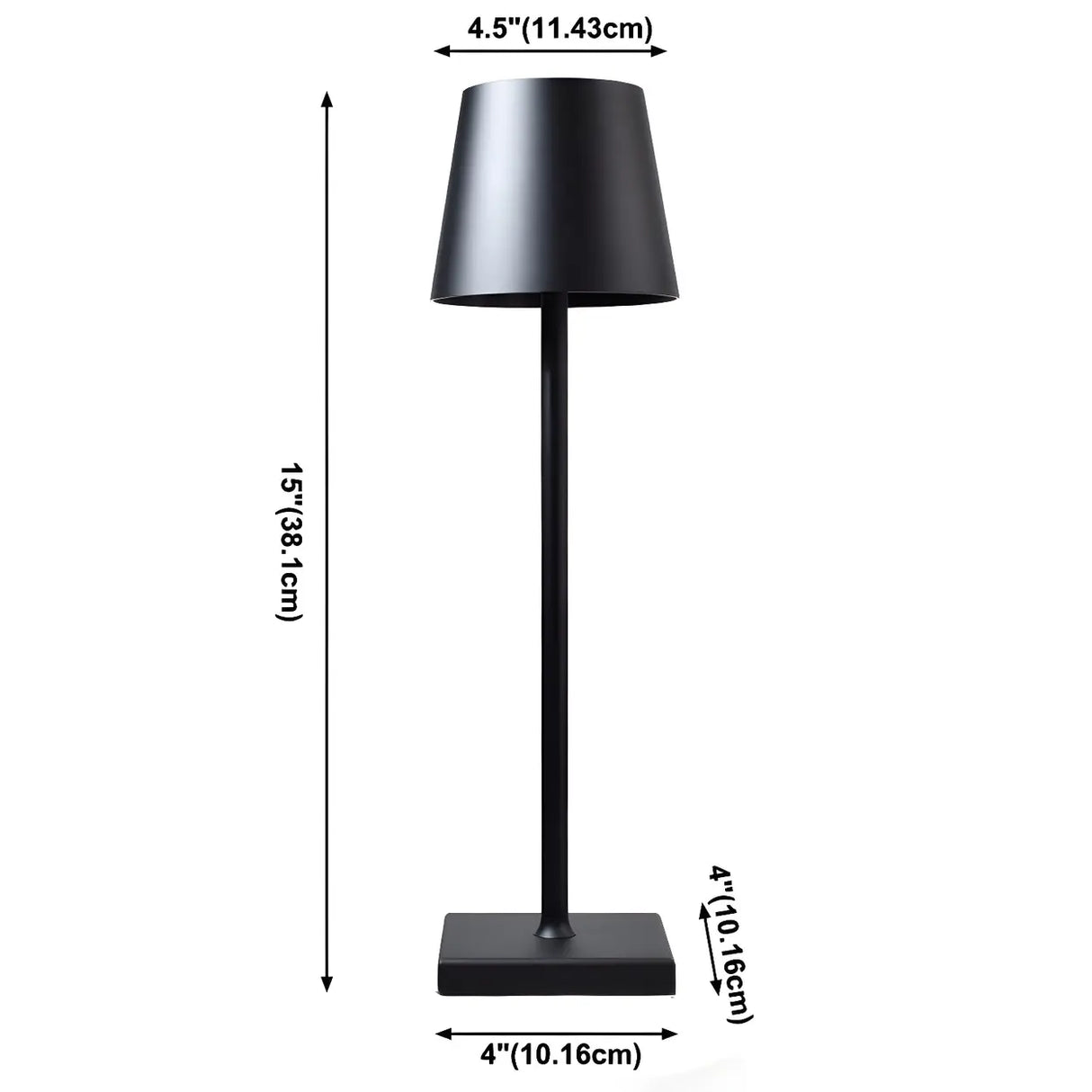 Simple Cylinder Shade Metal Touch Control Table Lamp 