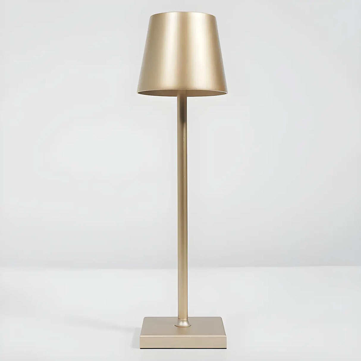 Simple Cylinder Shade Metal Touch Control Table Lamp Image - 9