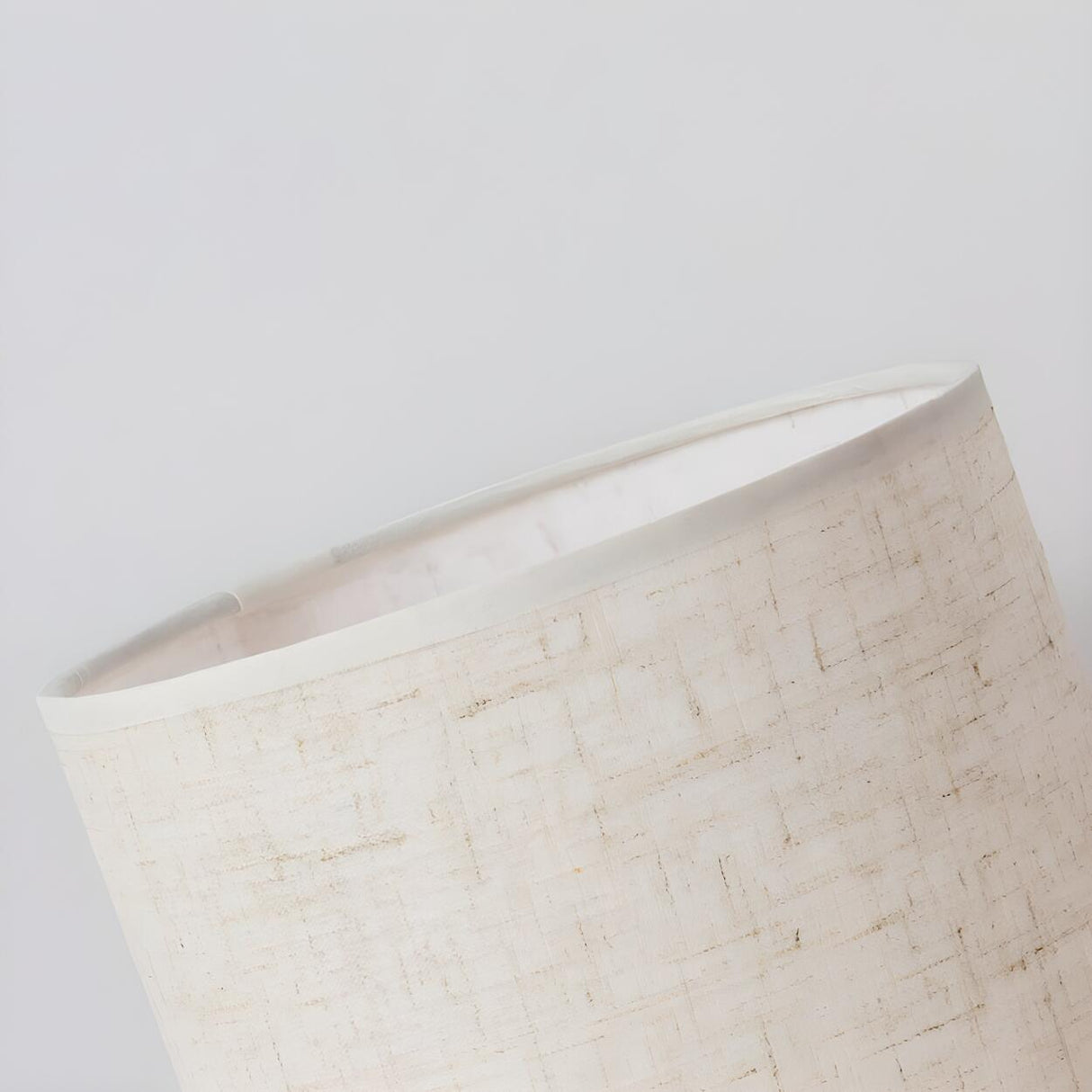 Simple Cylindrical Fabric Shade Wooden Base Table Lamp Image - 11