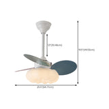 Simple Dimming Cloud Shade 3 Blade Ceiling Fan Light Image - 21