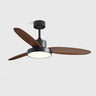 Simple Down Rod Standard Ceiling Fan with LED Light Image - 9