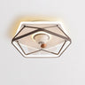 Simple Elegant 3 Blade Geometric LED Ceiling Fan Light Image - 7