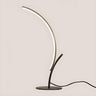 Simple Elegant Curved Linear LED Metal Table Lamp Image - 5