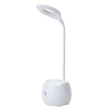 Simple Flexible Neck Spiral LED Oval Shade Desk Lamp Image - 4