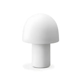 Simple Frosted Glass Mushroom Dome Bedside Table Lamp Image - 6