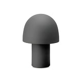 Simple Frosted Glass Mushroom Dome Bedside Table Lamp Image - 7