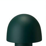 Simple Frosted Glass Mushroom Dome Bedside Table Lamp Image - 8