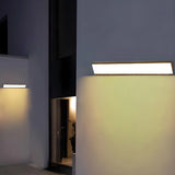 Simple Geometric Acrylic Exterior Wall LED Light Image - 4