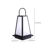 Simple Geometric Lantern Metal LED Outdoor Path Lamp Image - 14