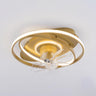 Simple Geometric Rings 7 Blade Ceiling Fan with Light Image - 8