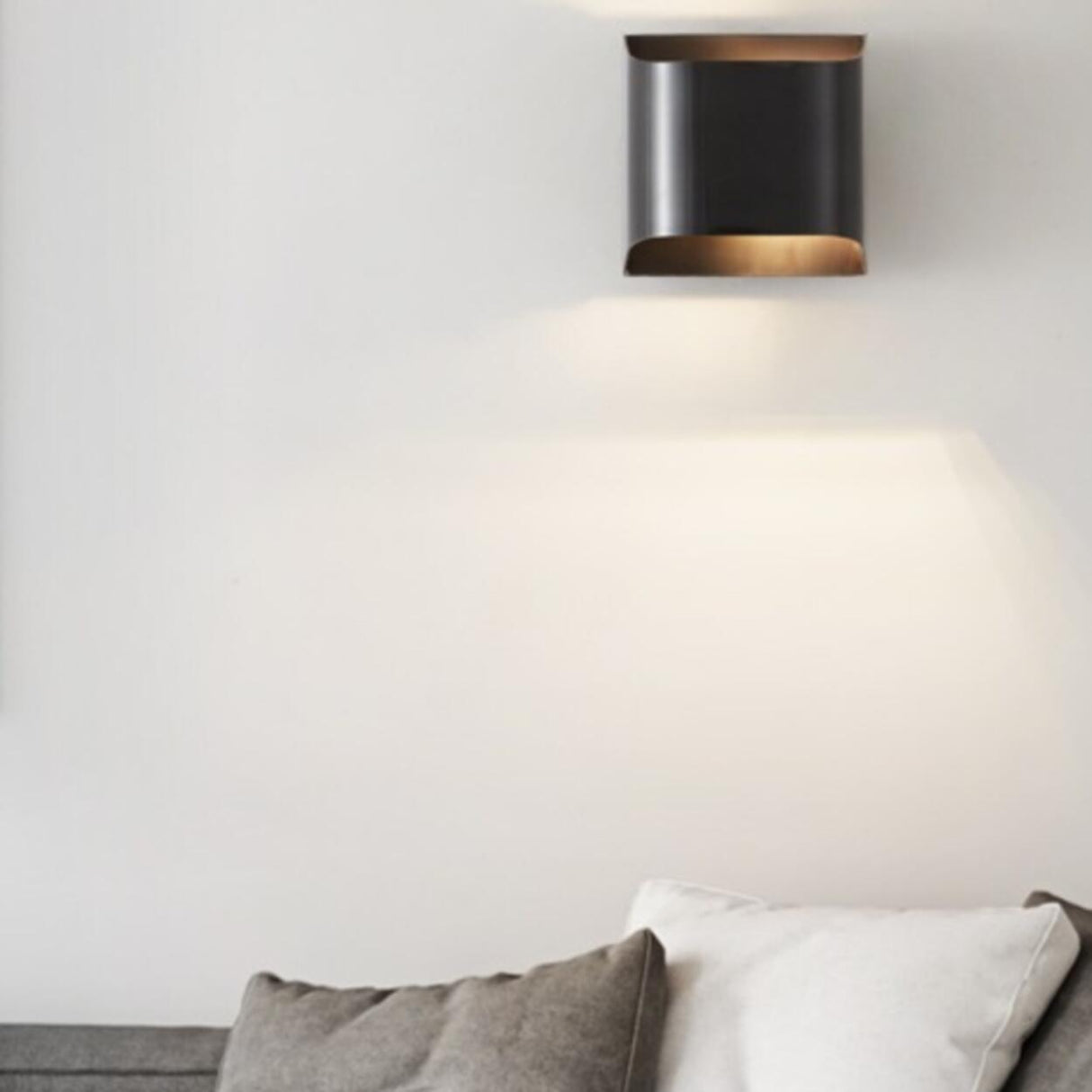 Simple Geometric Up Down LED Wall Sconce Light Image - 1