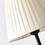 Simple Geometric White Barrel Shade Standard Table Lamp Image - 8