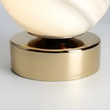 Simple Glamorous Globe Metal Base Bedside Table Lamp Image - 8