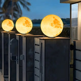 Simple Glass Globe Outdoor Warm Glow Pillar Table Lamp Image - 1