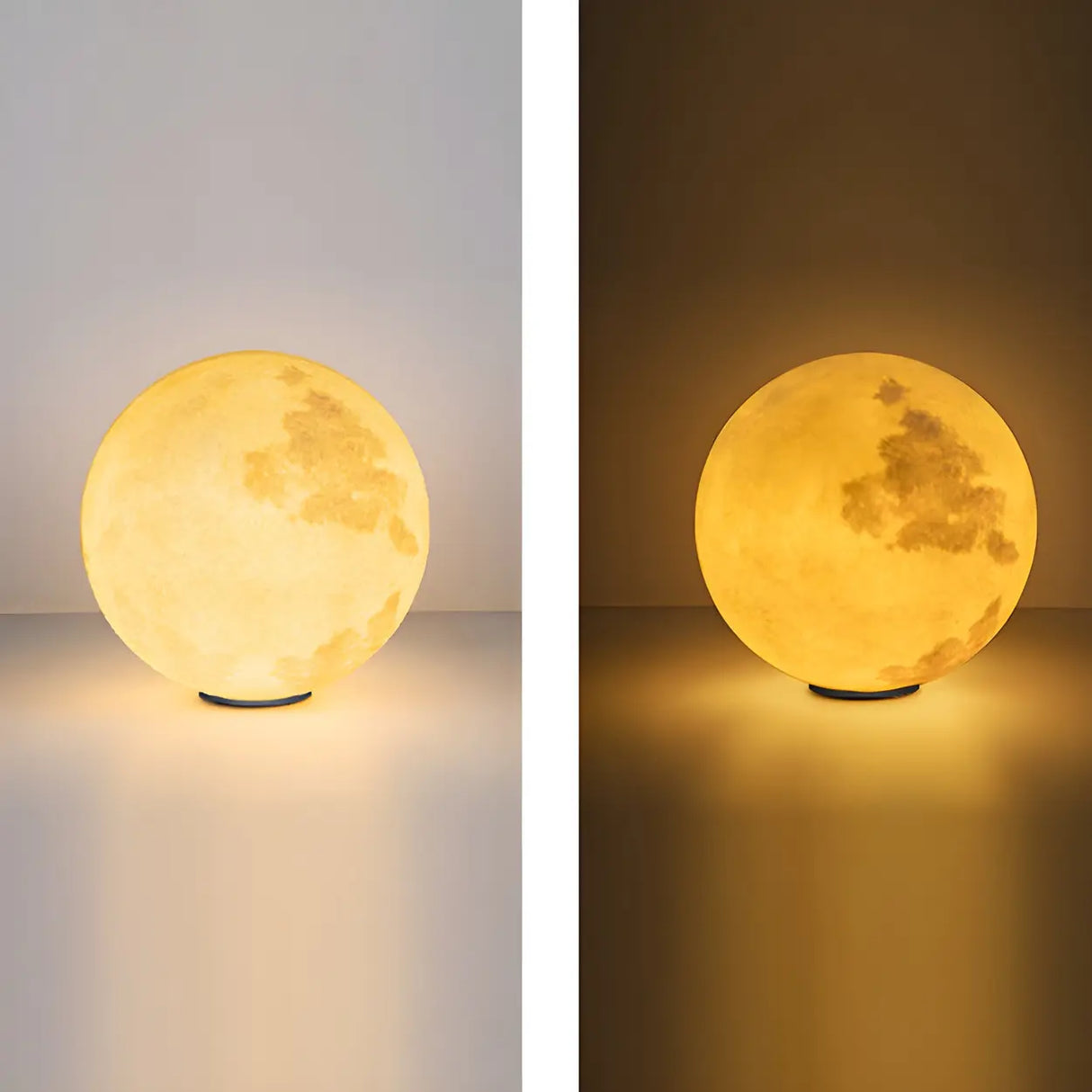 Simple Glass Globe Outdoor Warm Glow Pillar Table Lamp Image - 7