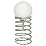 Simple Globe Shade Silver Spiral Metal Decor Table Lamp Image - 2