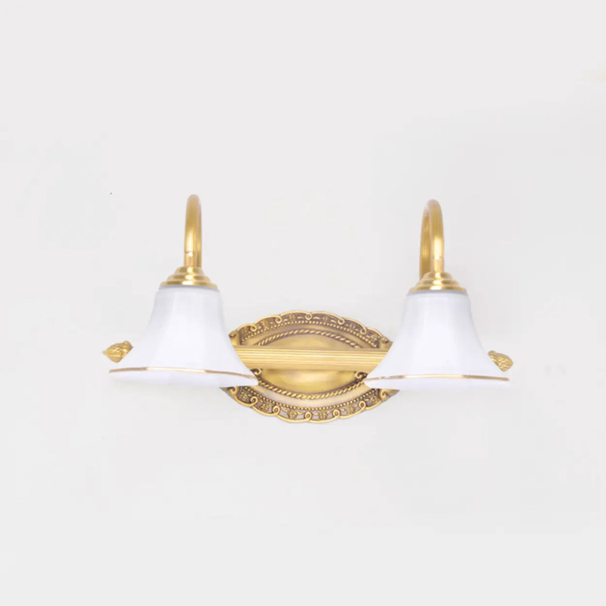 Simple Gold 3-Light Bell Bathroom LED Vanity Lights Image - 3