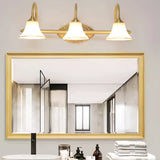 Simple Gold 3-Light Bell Bathroom LED Vanity Lights Image - 4