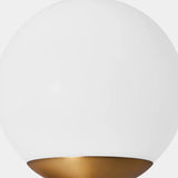 Simple Gold Frosted Glass Dual Globe Wall Sconce Image - 9