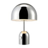 Simple Gold Small Dome Geometric Chrome Table Lamp Image - 6