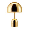 Simple Gold Small Dome Geometric Chrome Table Lamp Image - 7