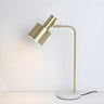 Simple Green Column Lampshade Modern Metal Table Lamp Image - 5