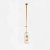 Simple Inner Mesh Cylinder Glass Bedside Wall Light Image - 9