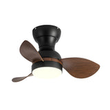 Simple Kids Room 3 Blade Small Ceiling Fan With Light Image - 10