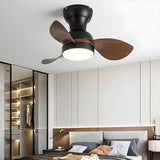 Simple Kids Room 3 Blade Small Ceiling Fan With Light Image - 3