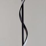 Simple LED Twist Black Metal Modern Floor Lamp Image - 4