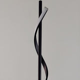 Simple LED Twist Black Metal Modern Floor Lamp Image - 7