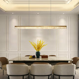 Simple Linear Adjustable LED Island Pendant Light Image - 13