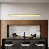 Simple Linear Adjustable LED Island Pendant Light Image - 14