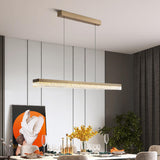 Simple Linear Adjustable LED Island Pendant Light Image - 6