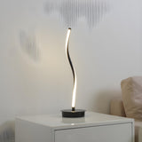 Simple Linear Spiral Candle Cordless LED Table Lamp Image - 2