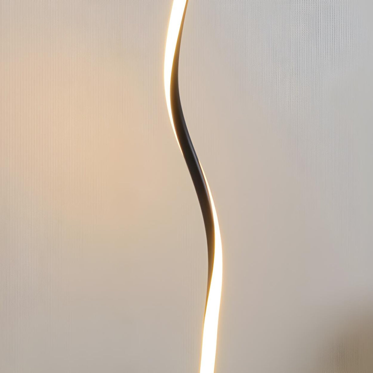 Simple Linear Spiral Candle Cordless LED Table Lamp Image - 8