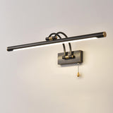 Simple Linear Vanity Light with Pull Chain Switch Image - 20