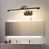 Simple Linear Vanity Light with Pull Chain Switch Image - 3