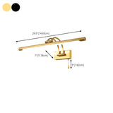 Simple Linear Vanity Light with Pull Chain Switch Image - 32